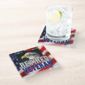 Dessous-de-verre En Verre Vétérinaire à la retraite (Incliné)