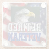 Dessous-de-verre En Verre Vétérinaire à la retraite (Dos)