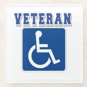 Dessous-de-verre En Verre Vétérinaire handicapé handicapé