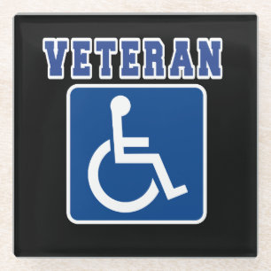 Dessous-de-verre En Verre Vétérinaire handicapé handicapé