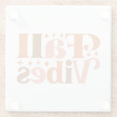 Dessous-de-verre En Verre Vibes d'automne (Dos)