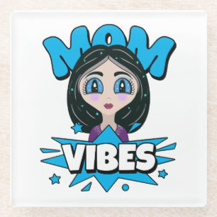 Dessous-de-verre En Verre Vibes de maman