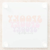 Dessous-de-verre En Verre Vibes Éffrayantes éffrayantes (Dos)