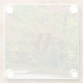 Dessous-de-verre En Verre Vibrant L'Automne Quitte Mountain Road (Dos)