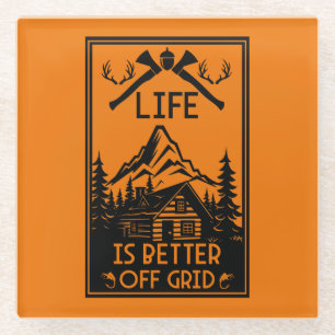 DESSOUS-DE-VERRE EN VERRE VIE HORS GRILLE