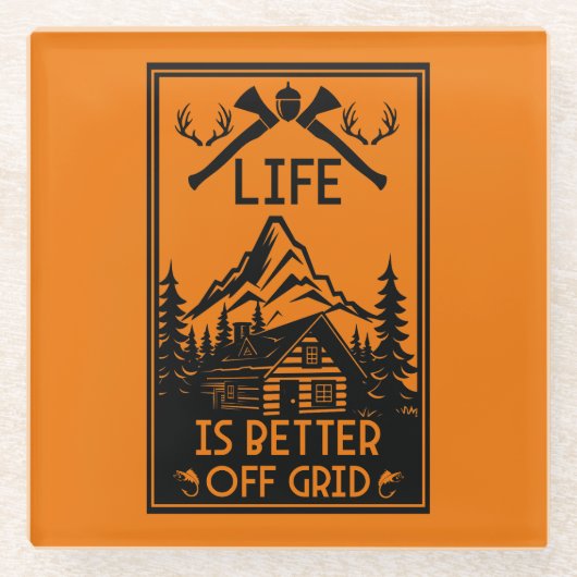 DESSOUS-DE-VERRE EN VERRE VIE HORS GRILLE (Devant)