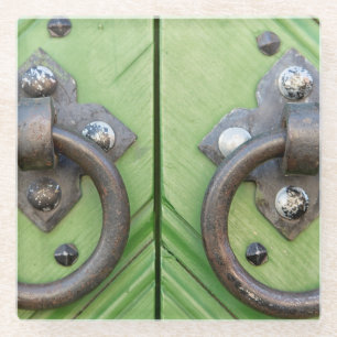 Dessous-de-verre En Verre Vieille porte