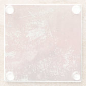 Dessous-de-verre En Verre Vieux Cuivre : Vive Texture Métal. (Dos)