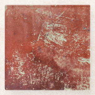 Dessous-de-verre En Verre Vieux Cuivre : Vive Texture Métal.