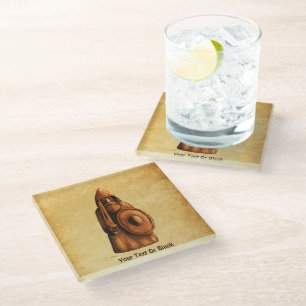 Dessous-de-verre En Verre Viking rustique