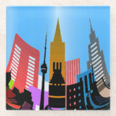 DESSOUS-DE-VERRE EN VERRE VILLE (Devant)