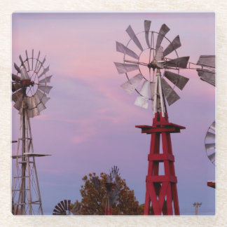 Dessous-de-verre En Verre Ville d'élans, l'Oklahoma, vue extérieure