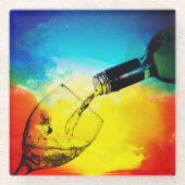 Dessous-de-verre En Verre Vin (Devant)