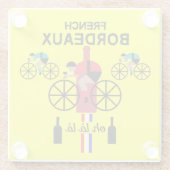 Dessous-de-verre En Verre Vin Bordeaux (Dos)