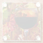 Dessous-de-verre En Verre Vin et vignoble (Dos)