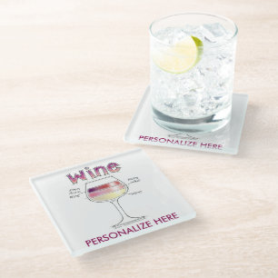 DESSOUS-DE-VERRE EN VERRE VIN, PLUS DE VIN, ENCORE PLUS DE VIN