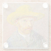 Dessous-de-verre En Verre Vincent Van Gogh Auto-portrait peinture impression (Dos)