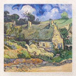 Dessous-de-verre En Verre Vincent Van Gogh - Chaumières à Cordeville