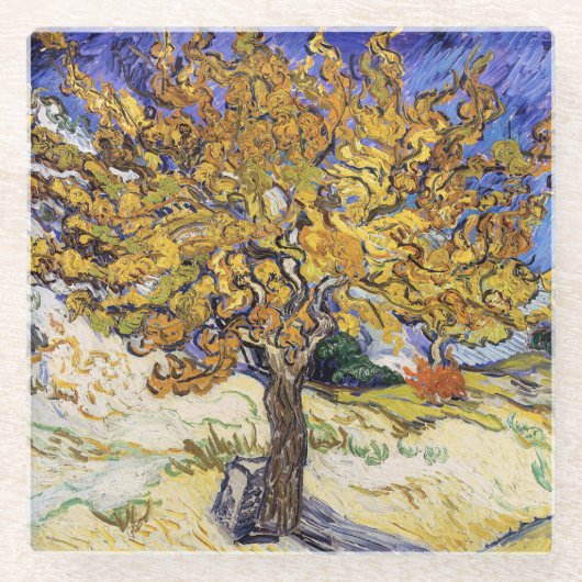 Dessous-de-verre En Verre Vincent van Gogh - Le Mulberry Tree (Devant)