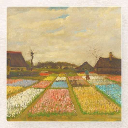 Dessous-de-verre En Verre Vincent van Gogh Lits à fleurs en Hollande (Devant)