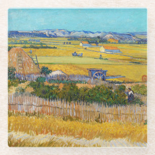 Dessous-de-verre En Verre Vincent van Gogh - Moisson à La Crau