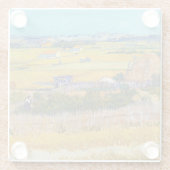 Dessous-de-verre En Verre Vincent van Gogh - Récolte à La Crau (Dos)