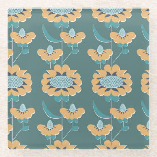 Dessous-de-verre En Verre Vintage géométrique : Textile Nautique Motif