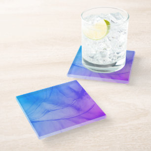 Dessous-de-verre En Verre Violet stratifié