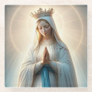 Dessous-de-verre En Verre Virgin Mary