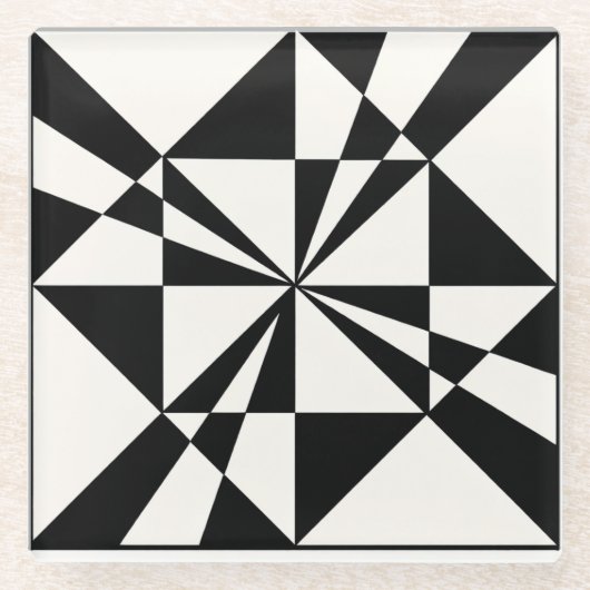 Dessous-de-verre En Verre Visual Pull | Modern (Devant)