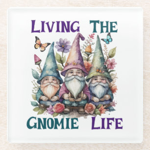 Dessous-de-verre En Verre Vivre la vie de gnome