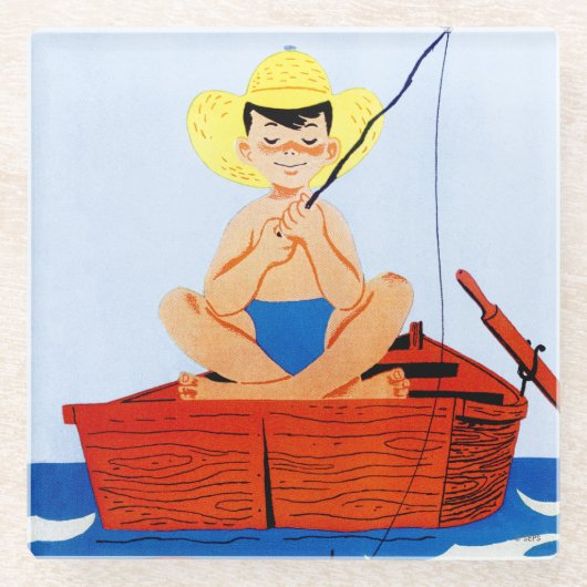 Dessous-de-verre En Verre Vont les poissons (Devant)