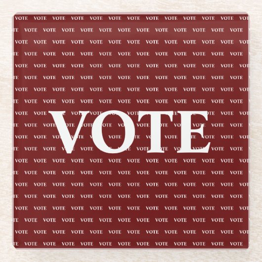 Dessous-de-verre En Verre Vote (Devant)