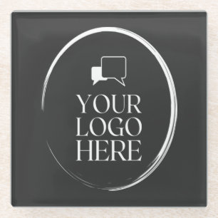 Dessous-de-verre En Verre Votre logo ici Moderne