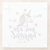 Dessous-de-verre En Verre Vous êtes magiques (Dos)