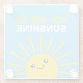 Dessous-de-verre En Verre Vous êtes mon soleil (Dos)