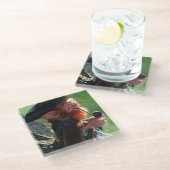 Dessous-de-verre En Verre vrai lutin (Incliné)