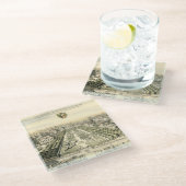 Dessous-de-verre En Verre Vue aérienne du jardin formel par Eric Dahlbergh (Incliné)