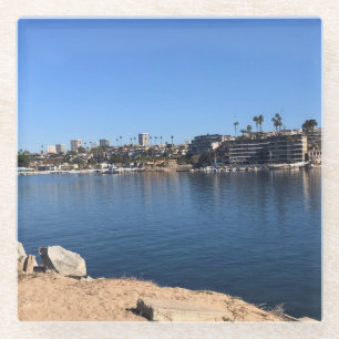 Dessous-de-verre En Verre Vue depuis le Wedge, Newport Beach, Californie