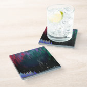 Dessous-de-verre En Verre Vue du Nord Paysage contemporain (Incliné)