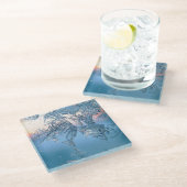 Dessous-de-verre En Verre Vue figée (Incliné)