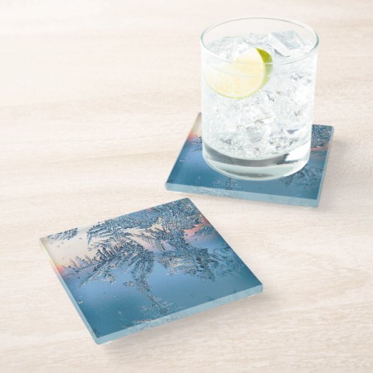 Dessous-de-verre En Verre Vue figée (Incliné)