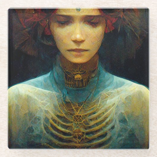 Dessous-de-verre En Verre Vue interne Imaginaire Sci-Fi (Devant)