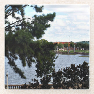 Dessous-de-verre En Verre Vue sur le lac miroir à Lakeland