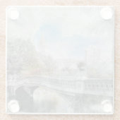 Dessous-de-verre En Verre Watercolor Central Park Bridge Dessous de verre en (Dos)