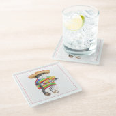 Dessous-de-verre En Verre WENDELITO Verre Beverage Coaster (Incliné)