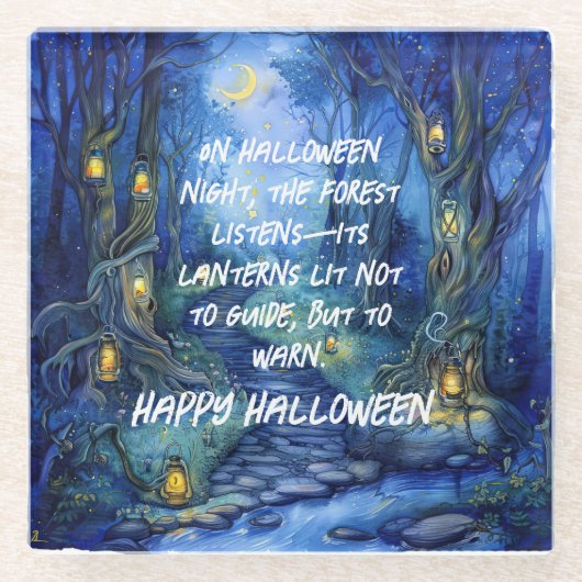 Dessous-de-verre En Verre Whispers in the Hollow - The Lantern Path (Devant)