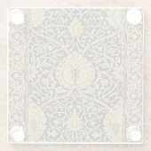 Dessous-de-verre En Verre William Morris Classique Tapis Art Design d'impres (Dos)