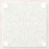 Dessous-de-verre En Verre William Morris Fleur verte tournesol (Dos)