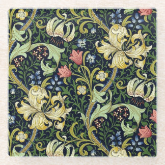 Dessous-de-verre En Verre William Morris Golden Lily modèle floral
